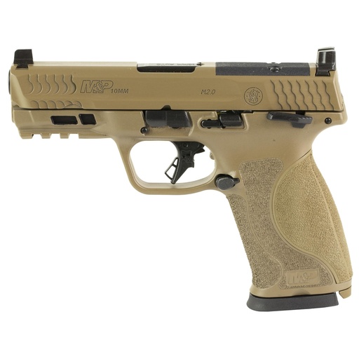 [13739] Smith & Wesson M&P M2.0 10MM 4" Optics Ready FDE 15 Round