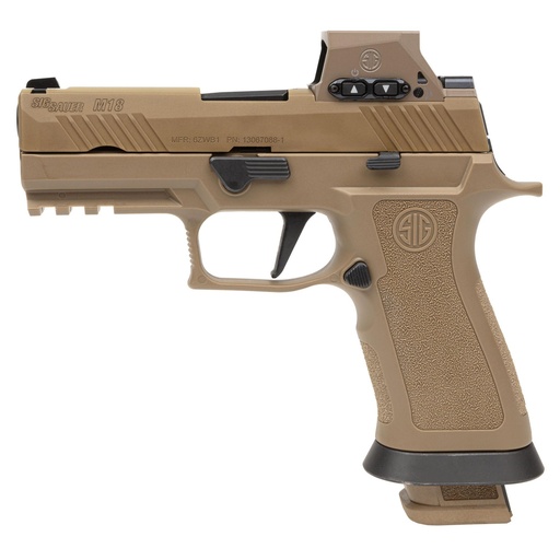 [M18X-9-RX] Sig Sauer P320 M18X 9mm 3.9" Barrel 21Rds 3Mags Coyote Tan