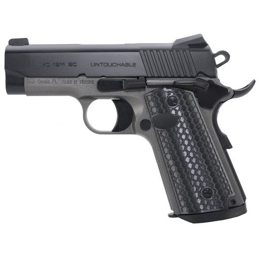 [392067] Girsan MC1911SC Untouchable 1911 9mm 3.4" Barrel 7Rds 1Mag Black ans Silver