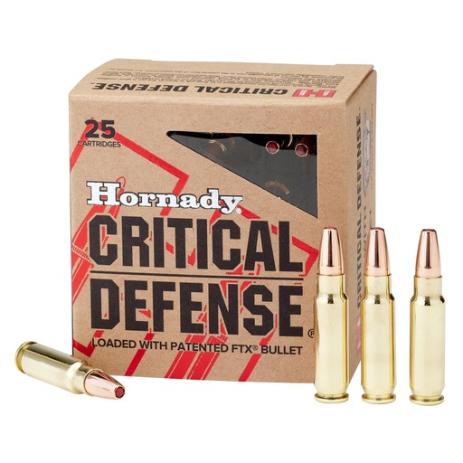 [90000] Hornady Critical Defense 5.7X28MM 40 Grain FlexTip 25 Round Box 