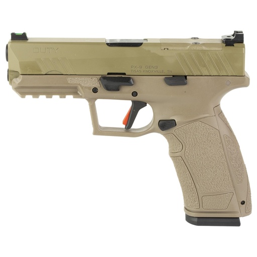 [15000105] Tisas USA PX-9 Gen 3 Duty 9mm 4.11" Barrel (1) 20Rd (1) 18Rd Barrel 2Mags FDE