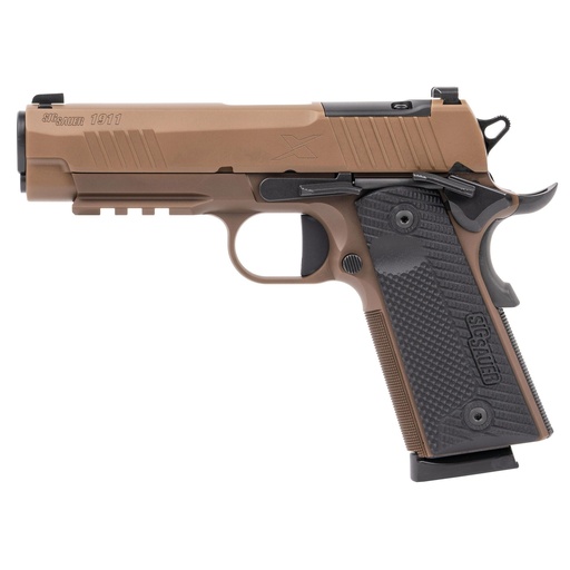 [1911XCA-45-CXR3] Sig Sauer 1911 X Carry .45 ACP 4.25" Barrel Optics Ready 8Rds Black/Coyote Brown 