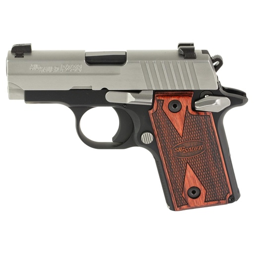 [238-380-TXR3] Sig Sauer P238 Two-Tone 380 ACP 2.7" Barrel 7Rds Black with Silver Slide