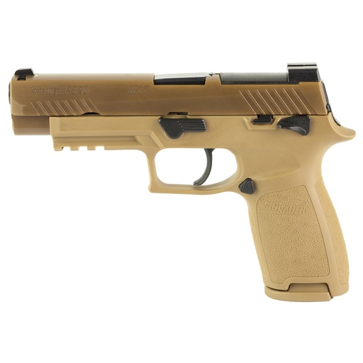[320F-9-M17-MS-MA] Sig Sauer P320 M17 9mm 4.7" Barrel 10Rds 3Mags Coyote Tan Massachusetts Compliant