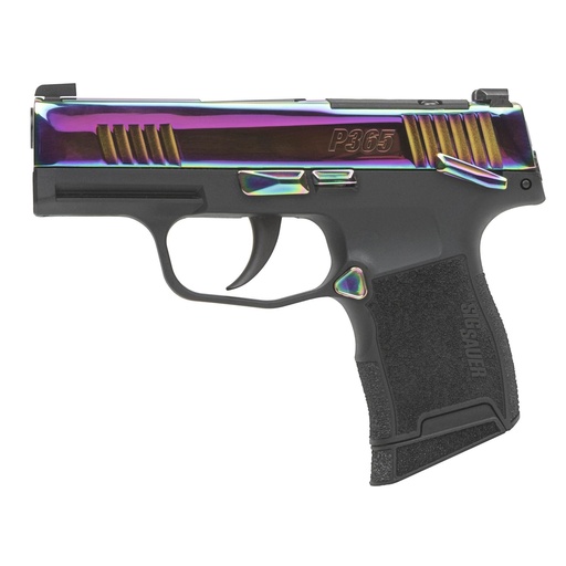 [365-380-RBT-MS] Sig Sauer P365 380 ACP 3.1" Barrel 10Rds  2Mags Rainbow Titanium