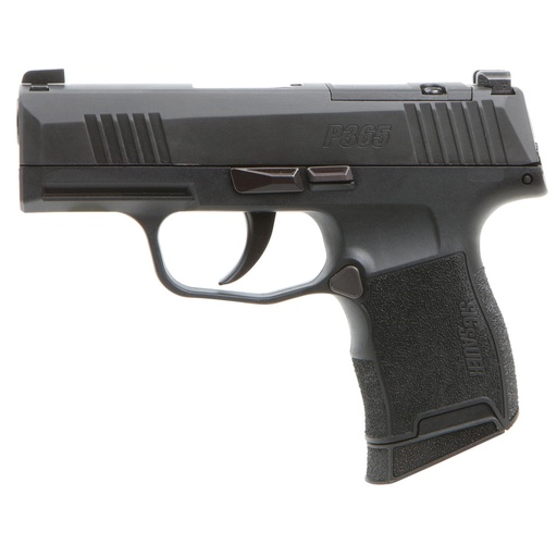[365-9-BXR3P] Sig Sauer P365 9mm 3.1" Barrel 10Rds 2Mags Optics Ready Black