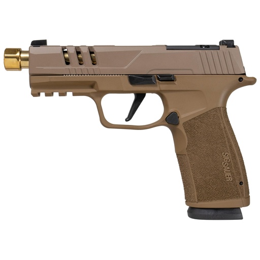[365XCA-9-SANDGLD-SCT] Sig Sauer P365 XMacro 9mm 4.3" Barrel 17Rds 2 Mags Sand Cerakote