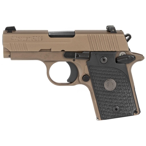 [938-9-ESCPN-AMBI] Sig Sauer P938 Emperor Scorpion 9mm 3" Barrel 6Rds 2Mags FDE
