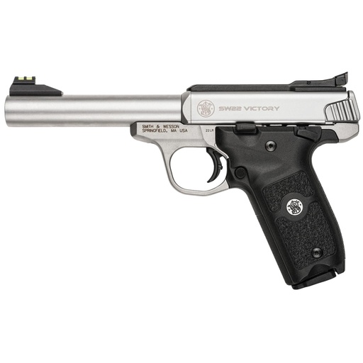 [108490] Smith & Wesson SW22 Victory .22LR 5.5" Stainless Steel Optics Ready 10 Round