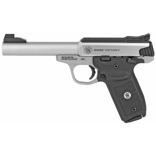[11536] Smith & Wesson Victory .22LR 5.5" Stainless Steel Target Pistol 10 Round