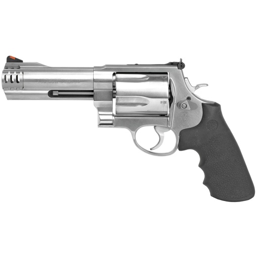 [163465] Smith & Wesson 460XVR .460 SW 5" Stainless Steel Revolver, Adjustable Rear Sight, Rubber Grips, 5 Round Capacity