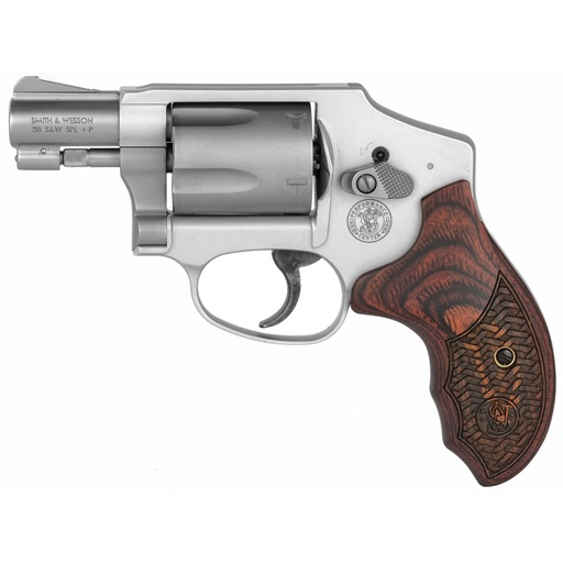 [170348] Smith & Wesson Model 642 .38 Special +P 1.88" 5 Round Stainless Wood Grips