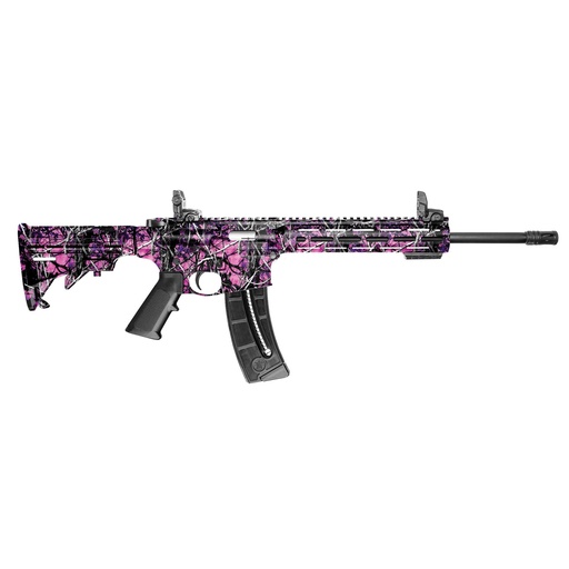 [10212] Smith & Wesson M&P15-22 .22LR 16.5" Muddy Girl Finish Threaded 25 Round