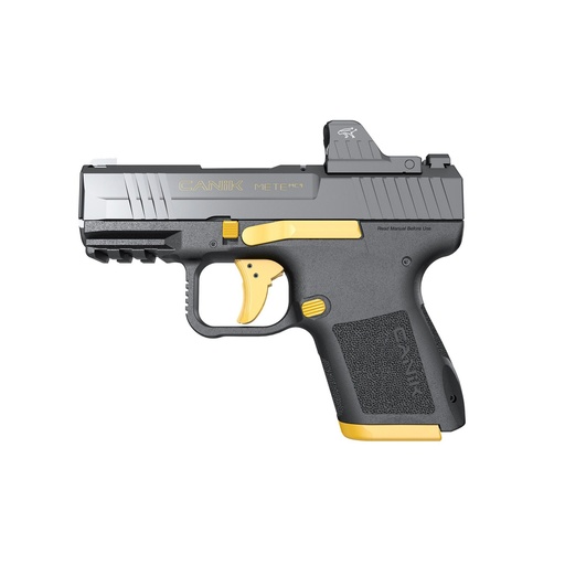 [HG7620GV-N] Canik METE MC9 9mm 3.18" Barrel (1) 12Rd (1) 15Rd 2Mags Black with Gold Accents