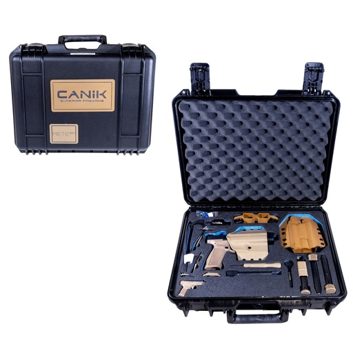 [HG7604-N] Canik TP9 METE SFx Loadout Package 9mm 5.2" Barrel (2) 20Rd (2) 18Rd 4Mags Black Slide FDE Frame