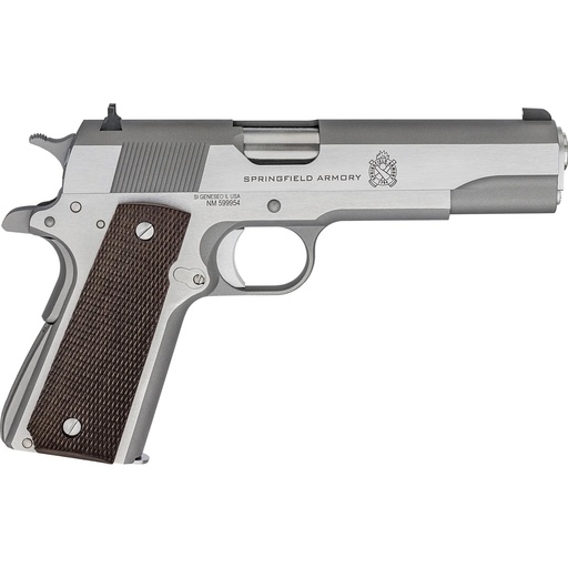 [PBD9151L] Springfield Mil-Spec 1911 45ACP 5" Barrel 7Rds Silver