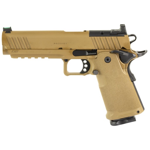 [PH9119AOSCBLC] Springfield 1911 DS Prodigy AOS 9mm 5" Forged Stainless Steel Bull Barrel 10Rds 2Mags Coyote Brown