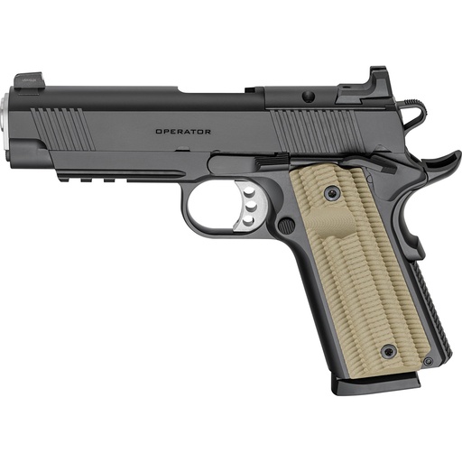 [PO9228AOS] Springfield Operator AOS 1911 SA 45ACP 4.25" Match Grade Barrel 8Rds 2Mags Black