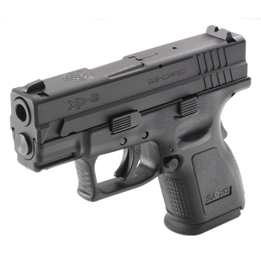 [XD9801] Springfield XD9 9mm 3" Barrel 10Rds 2Mags Black