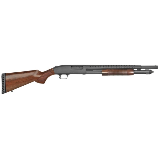 [52151] Mossberg 590 Retrograde 12 Gauge 3" Chamber 18.5" Heavy Barrel 6Rds Blue