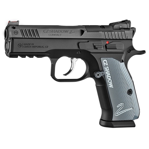 [91252] CZ Shadow 2 Compact DA/SA 9mm 15Rds 2Mags Black
