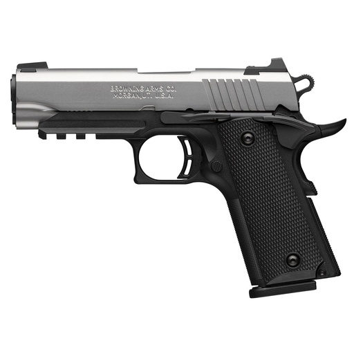 [051121492] Browning 1911-380 Stainless 380ACP 3.63" Barrel 8Rds Black 