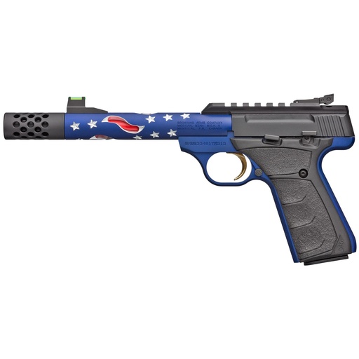 [051572490] Browning Buck Mark Plus Vision 22LR 5.875" Threaded Skeletonized Barrel 10Rds Blue