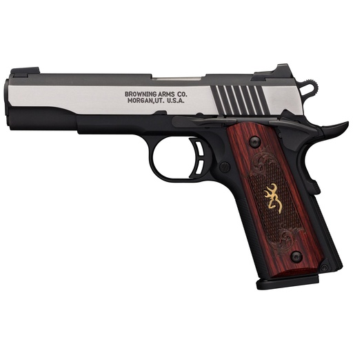 [051912492] Browning 1911-380 Black Label Medallion Pro 380ACP 4.25" Barrel 8Rds 2Mags Black