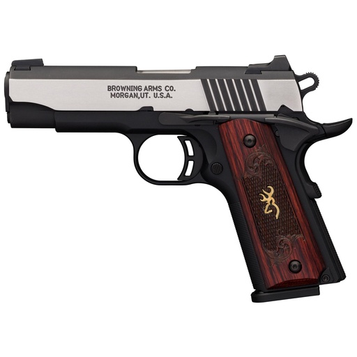 [051913492] Browning 1911-380 Black Label Medallion Pro 380ACP 3.63" Barrel 8Rds Black