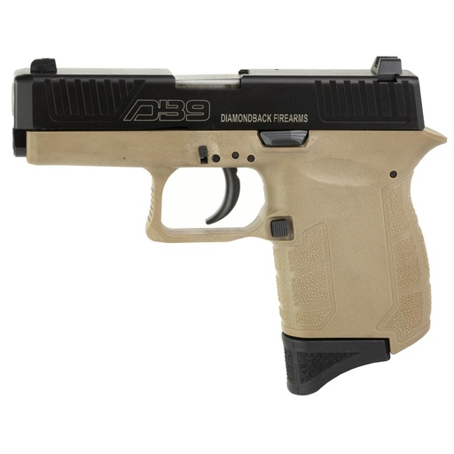 [DB0200P061] Diamondback Firearms DB9 9mm 3" Barrel 6Rds FDE and Black