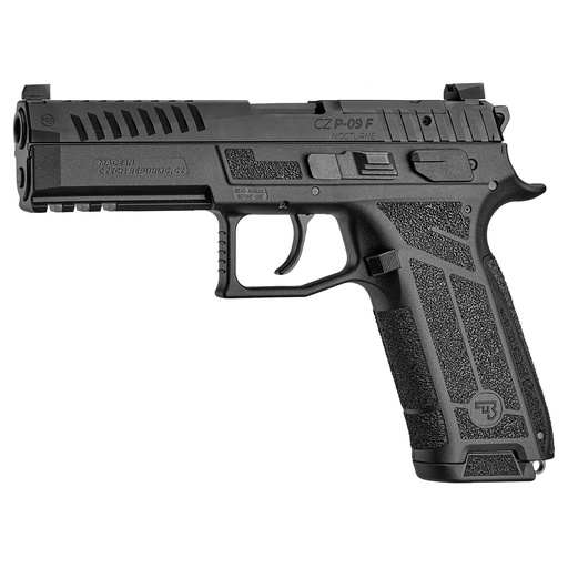 [01670] CZ P-09F Nocturne DA/SA 9mm 4.53" Barrel 10Rds 2Mags Black
