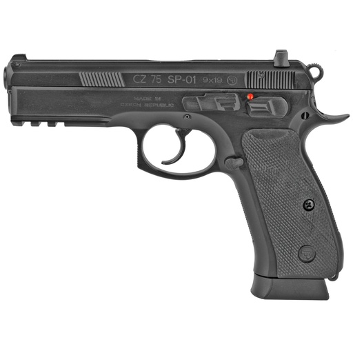 [01152] CZ 75 SP-01 DA/SA 9mm 4.6" Cold Hammer Forged Barrel 10Rds 2Mags Black