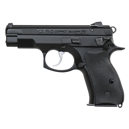 [01194] CZ 75 D PCR Compact DA/SA 9mm 3.75" Cold Hammer Forged Barrel 10Rds 2Mags Black