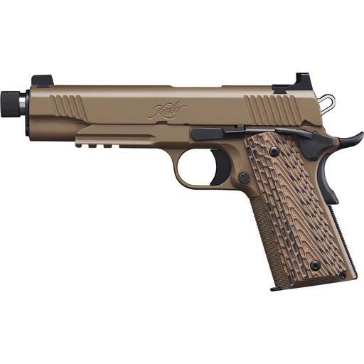 [3000237] Kimber America Desert Warrior 1911 45ACP 5.5" Threaded Barrel 7Rds Black and Desert Tan
