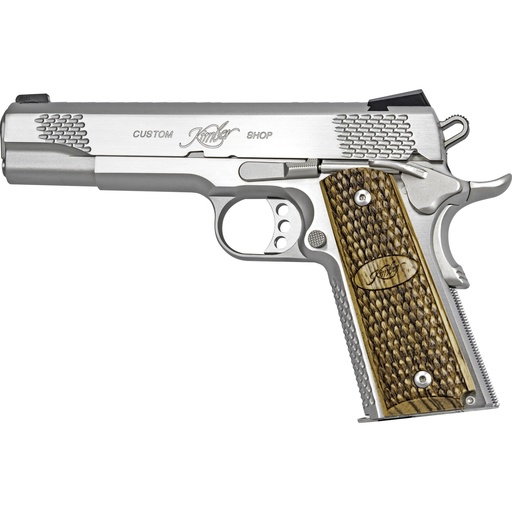 [3200181] Kimber America Stainless Raptor II 1911 45ACP 5" Barrel Carbon Steel Match Grade Barrel 8Rds Silver