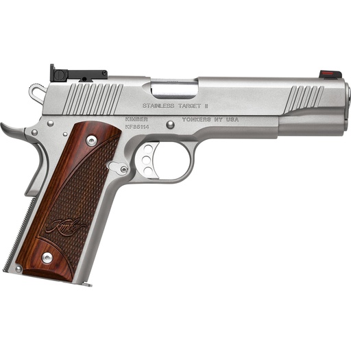 [3200325] Kimber America Stainless Target 1911 45ACP 5" Barrel 7Rds Silver
