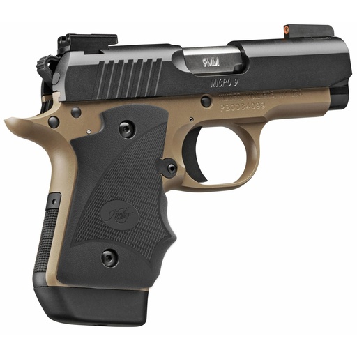 [3300197] Kimber America Micro 9 Desert Night SA  9mm 3.15" Barrel 7Rds Black and Desert Tan