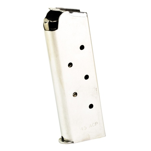[1000173A] Kimber America Magazine 45ACP 7Rds For Compact/Ultra 1911 Silver 
