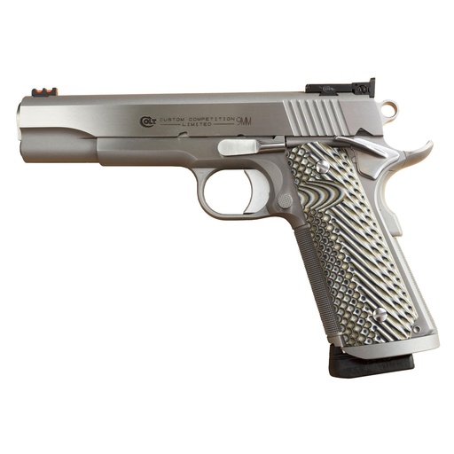 [O1072CS] Colt's Manufacturing Custom Competition 1911 9mm 5" National Match Barrel 9Rds Silver