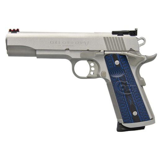 [O5072XE] Colt's Manufacturing Gold Cup Trophy 1911 9mm 5" Barrel 9Rds Silver