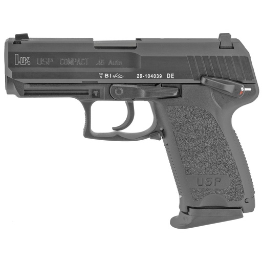 [81000343] Heckler & Koch USP V1 DA/SA Compact 45ACP 3.78" Barrel 8Rds 2Mags Black