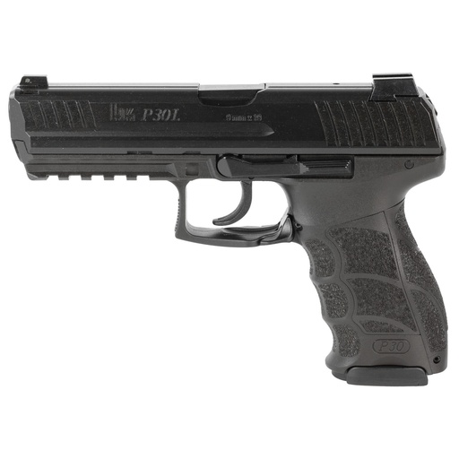 [81001089] Heckler & Koch P30L V1 LEM-DAO 9mm 4.45" Barrel (1) 20Rd (1) 17Rd 2Mags Black