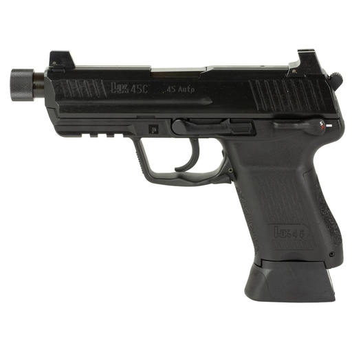 [81001115] Heckler & Koch HK45C Tactical V1 DA/SA 45ACP 4.57" Threaded Barrel 10Rds 2Mags Black