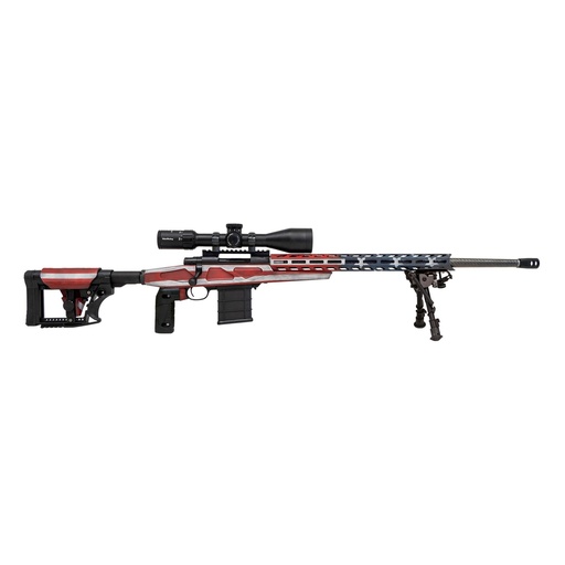 [HCRA73107USKMDT] Howa USA 1500 308Win 24" Heavy Threaded Barrel 10Rds 3Mags Red White Blue 