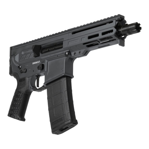 [30A0E33-SG] CMMG Dissent MK4 300 Blackout 6.5" Barrel M-LOK 30Rds 2Mags Sniper Gray