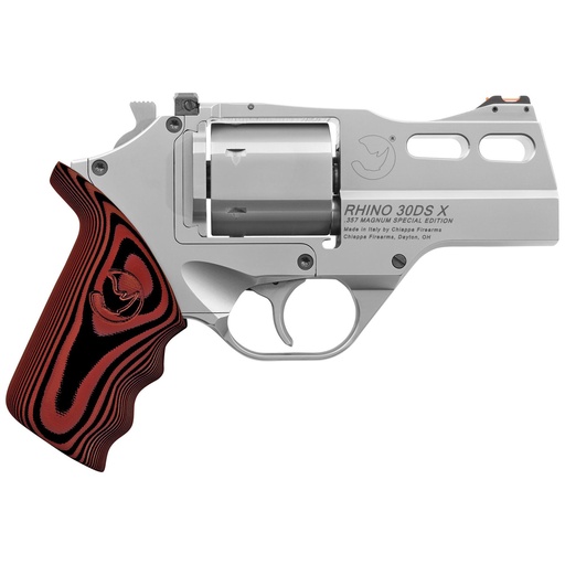 [340.308] Chiappa Firearms Rhino DA/SA 357 Magnum/38 Special 3" Barrel 6Rds Silver