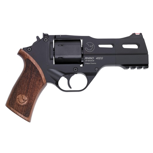 [CF340.244] Chiappa Firearms Rhino SA 357 Magnum/ 38 Special 4" Barrel 6Rds 3 Moon Clips Black