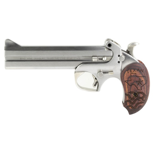 [BATX] Bond Arms The Texan Derringer 410 or 45LC 6" Barrel 2Rds Silver