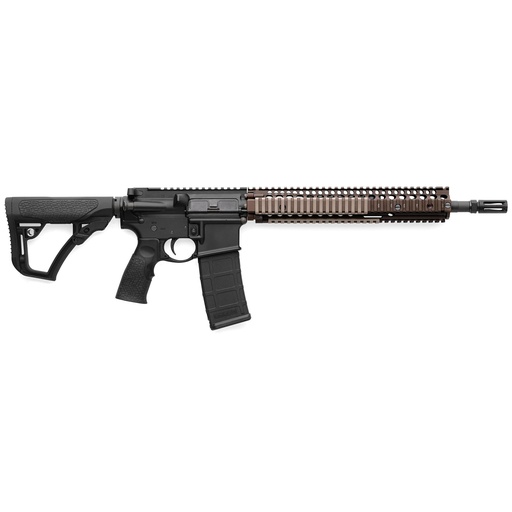 [02-088-06027-055] Daniel Defense M4A1 223REM/556NATO 16" (14.5" with Pinned Brake) Hammer Forged Barrel 10Rds FDE CA Compliant