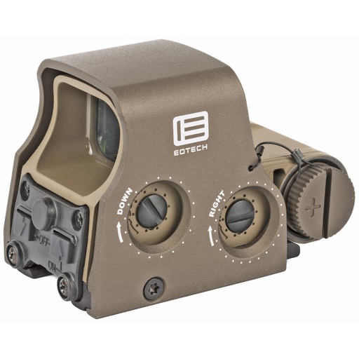 [XPS2-0TAN] EOTECH Tactical Holographic Non-Night Vision Compatible Sight Red Reticle 68MOA Ring with 1MOA Dot Tan Includes CR123 Battery 